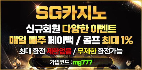 카지노사이트 sg카지노 먹튀검증가이드